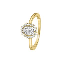 Delicate Diamond Clustered Ring