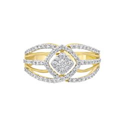 Stunning Yellow Gold and Diamond Ring