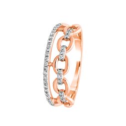 Delicate Finger Ring in Rose Gold