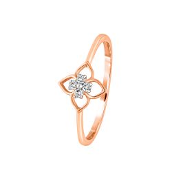 4-leaf Clover Diamond Ring