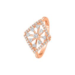 Geometric Design Diamond Ring