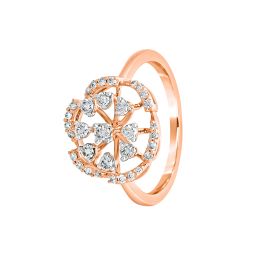 Floral Rose Gold Ring