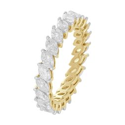 Leafy Crown Design Ring With Diamonds