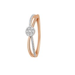 Crisscross Diamond Ring