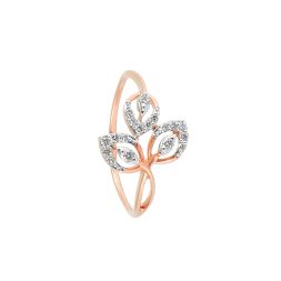 Sparkling Diamond Rose Gold Ring