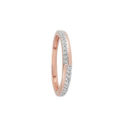 Shimmering Diamond Rose Gold Ring