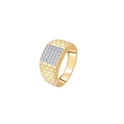 Bold Sparkle Diamond Ring For Men