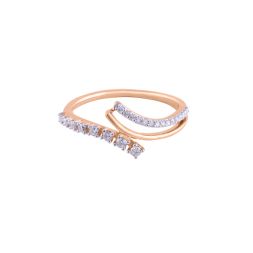 Classy 14Kt Rose Gold Finger Ring