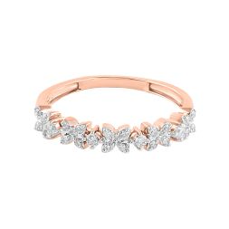 Resplendent Floral Diamond Finger Ring