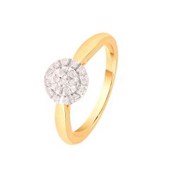 Classic Yellow Gold and Diamond Finger Ring