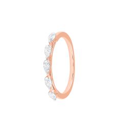 Sparkling Drop Design Diamond Ring