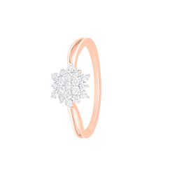 Rose Pathway Floral Womens Ring