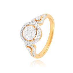 Glimpse Lightweight 18KT Diamond Ring