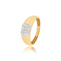 Enchanting Yellow Gold Diamond Ring For Men