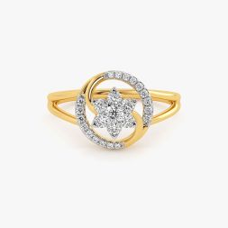 Everyday Nakshatra Yellow Gold Diamond Ring