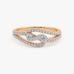 Timeless Knot Rose Gold Diamond Ring