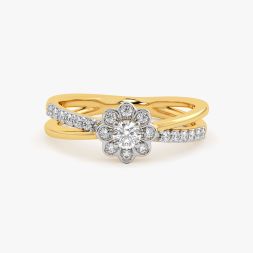 Perfect Elegance Yellow Gold Diamond Ring