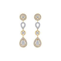 Cluster Design Diamond Earrings