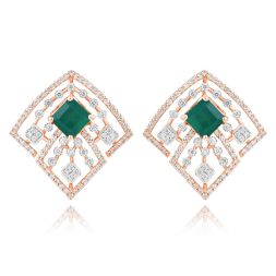 Radiant Elegance Diamond Stud Earrings