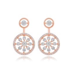 Circular Beauty Diamond Earrings