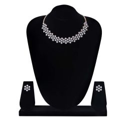 Sparkling Diamond Necklace Set