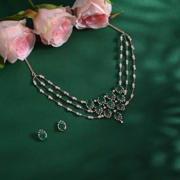 Glamorous Gold Astra Necklace and Earrings Set