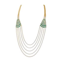 Radiant 18Kt Yellow Gold Diamond Eternity Necklace