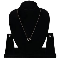 Opal Glow Diamond 14kt Rose Gold Necklace Set