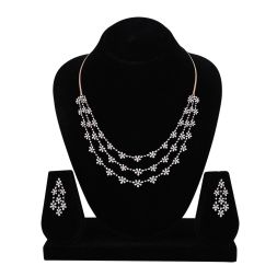 Starburst Design Diamond Necklace Set