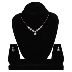 Diamond Radiant Hexagon Necklace Set