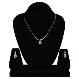 Royal Red Diamond Necklace Set