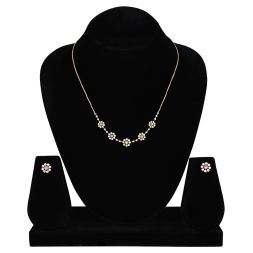Floral Royal Diamond Necklace Set