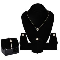 Exquisite Green Onyx & Diamond Necklace Set (Set of 4)