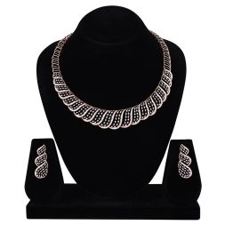 Eternal Sparkle Diamond Short Necklace Set