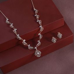 Diamond Versatile Teardrop Necklace Set