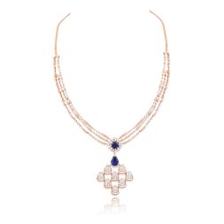Diamond Floral Royal Necklace