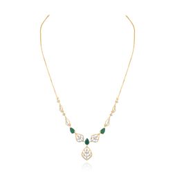 Green Leaf Diamond Necklace