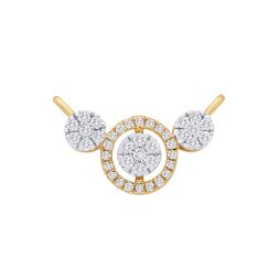 Stylish Diamond and Yellow Gold Tanmaniya