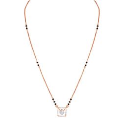 Lustrous Cluster Design Diamond Tanmaniya with Chain