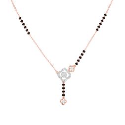 Mesmerising Clover Design Diamond Mangalsutra