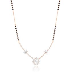 Floral Circle Diamond Mangalsutra