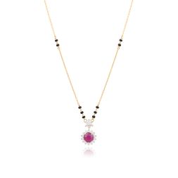 Dreamy Red Diamond Mangalsutra