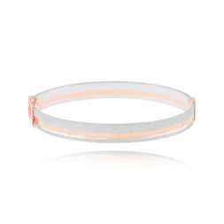 Graceful Textured Platinum Bracelet