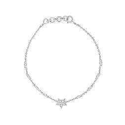 Stylised Platinum and Diamond Bracelet