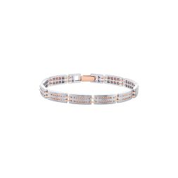 Contemporary Rope Design Platinum Men's Bracelet