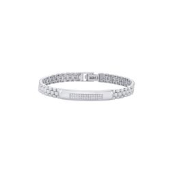 Striking Casual Platinum Men's Bracelet