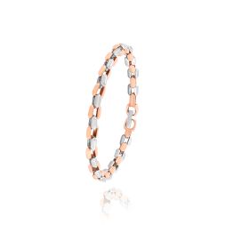 Elegant Two-Tone Link Bracelet