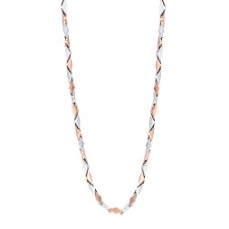 Stylish Dual Toned Platinum Chain For Men