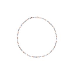 Classy Geometric Design Platinum Men's Chain