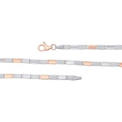 Distinctive Platinum and Rose Gold Men's Chain